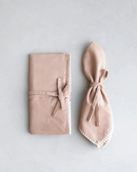 The Floral Society HOME Trellis Napkins in Dune - S/2