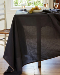 The Floral Society HOME Trellis Tablecloth in Smoke