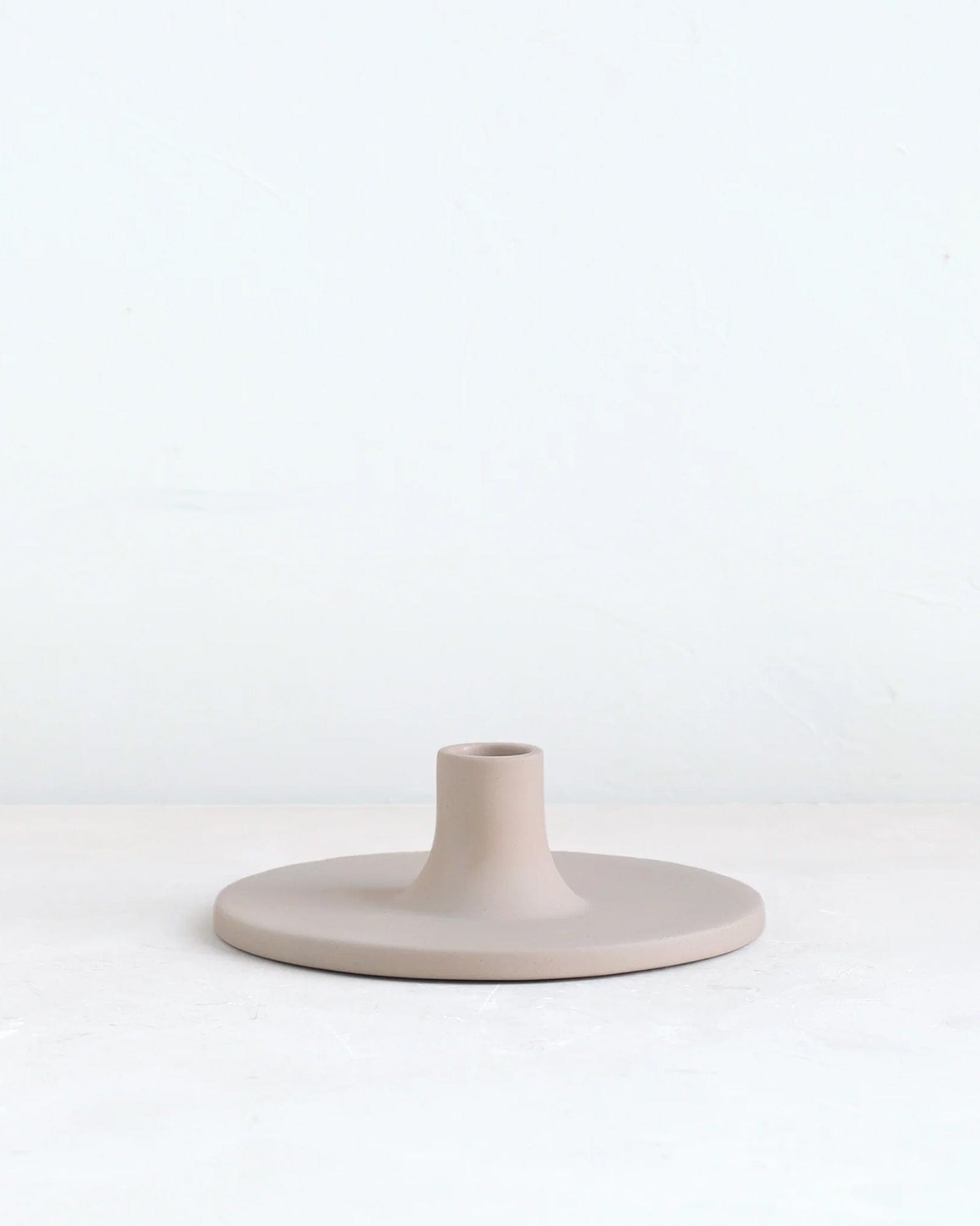 Wide Ceramic Taper Holder in Sand