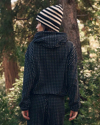 the Great Outdoors The Campfire Hoodie in Black Dot 5 - Bliss Boutiques