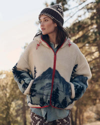 the Great Outdoors The Plush Horizon Full Zip in Snowcap View Landscape 1 - Bliss Boutiques