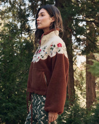the Great Outdoors The Plush Wildflower Pullover in Chestnut 4 - Bliss Boutiques
