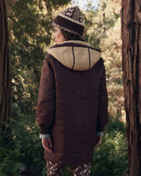 the Great Outdoors The Reversible Sawyer Puffer in Brown & Poppy 5 - Bliss Boutiques