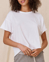 the Great The Crop Tee in True White 