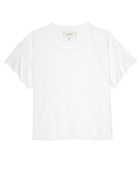 the Great The Crop Tee in True White 