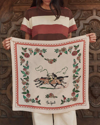 the Great The Derby Silk Bandana in Cream 1 - Bliss Boutiques