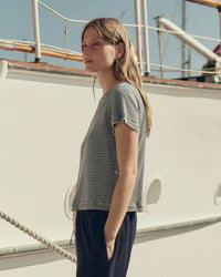 the Great The Little Tee in Navy Stripe 4 - Bliss Boutiques