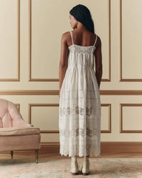the Great The Rosette Crochet Dress in Cream 3 - Bliss Boutiques
