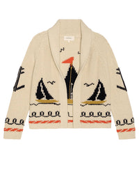 the Great The Sailboat Lodge Cardigan in Cream 5 - Bliss Boutiques