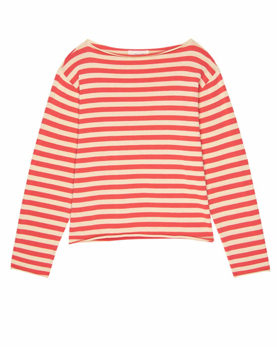 the Great The Sailor Sweater in Punch Stripe 