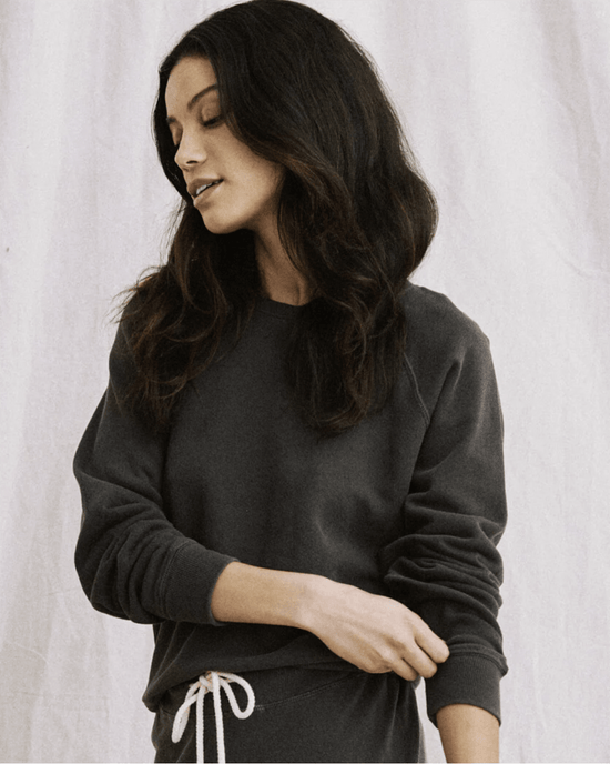 the Great Clothing The Shrunken Sweatshirt in Washed Black