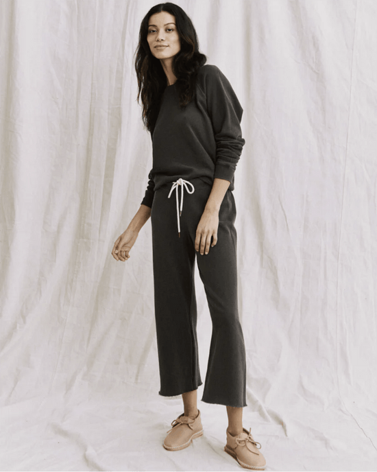 the Great Clothing The Shrunken Sweatshirt in Washed Black