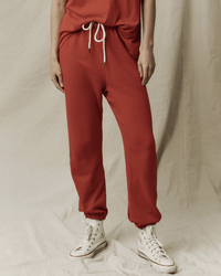 the Great The Stadium Sweatpant in Campfire 