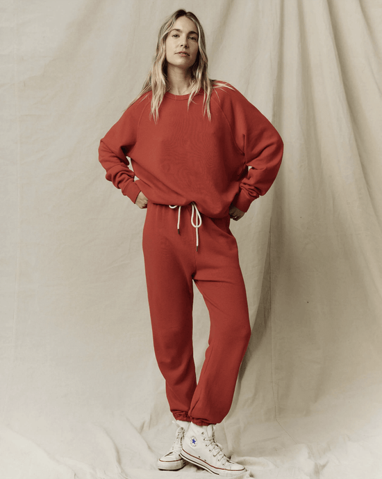 the Great The Stadium Sweatpant in Campfire 