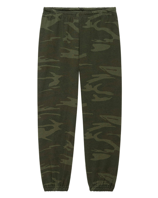 the Great Clothing The Stadium Sweatpant in Forest Camo