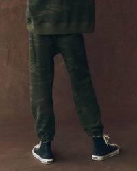 the Great Clothing The Stadium Sweatpant in Forest Camo