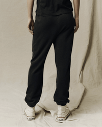 the Great The Stadium Sweatpant in Washed Black 