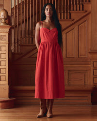 the Great The Verse Dress in Hot Red 1 - Bliss Boutiques