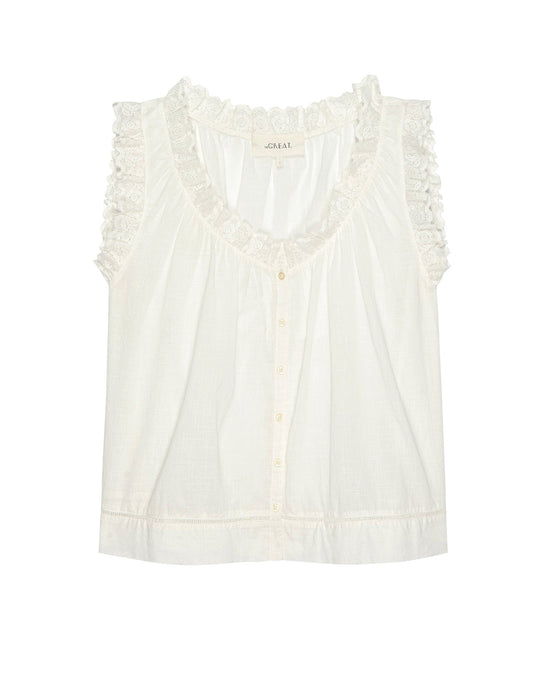 the Great The Vignette Top in White 