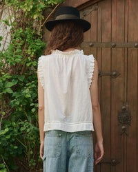 the Great The Vignette Top in White 