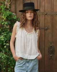 the Great The Vignette Top in White 