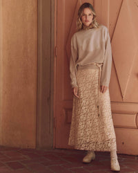 the Great The Western Slouch Sweatshirt in Dusty Pink 