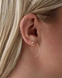Token Jewelry Curve Threaders in 14K Gold Fill 