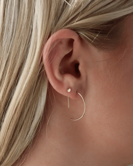 Token Jewelry Curve Threaders in 14K Gold Fill 