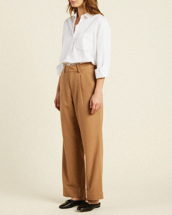 Trovata Birds of Paradis Blake Oversized Shirt in White 