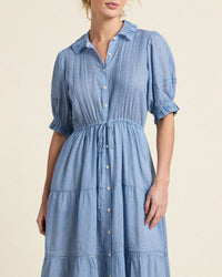 Trovata Birds of Paradis Elodie Dress in Seabrook Gingham 2 - Bliss Boutiques