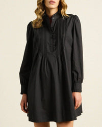 Trovata Birds of Paradis Eve Shift Dress in Black 
