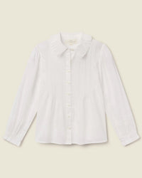 Trovata Birds of Paradis Francesca Blouse in White Voile 3 - Bliss Boutiques