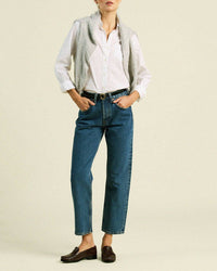 Trovata Birds of Paradis Grace Classic Shirt in White 