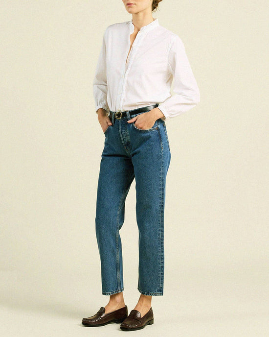 Trovata Birds of Paradis Helena Shirt in White 