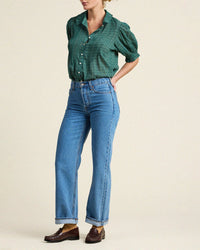 Trovata Birds of Paradis Jess Blouse in Muir Tartan 3 - Bliss Boutiques