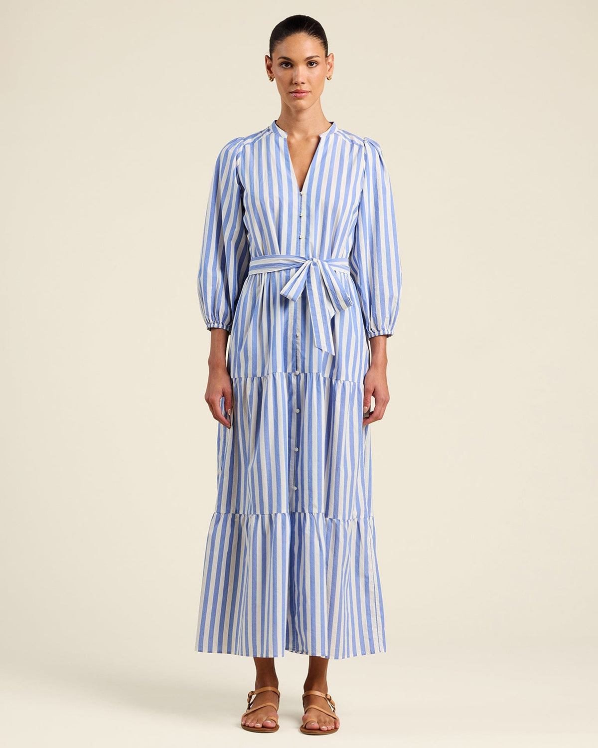 Lia Dress in Volpi Lines
