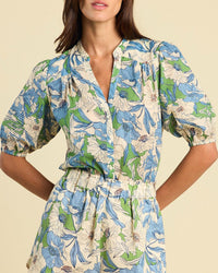 Trovata Birds of Paradis Loren Blouse in Oasis Floral 