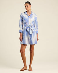 Trovata Birds of Paradis Luli Dress in Volpi Lines 2 - Bliss Boutiques