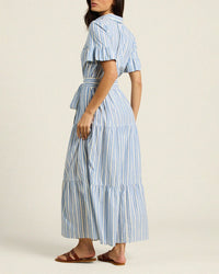 Trovata Birds of Paradis Martine Dress in Bahia Stripe 4 - Bliss Boutiques