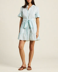 Trovata Birds of Paradis Martinique Dress in Isla Stripe 1 - Bliss Boutiques
