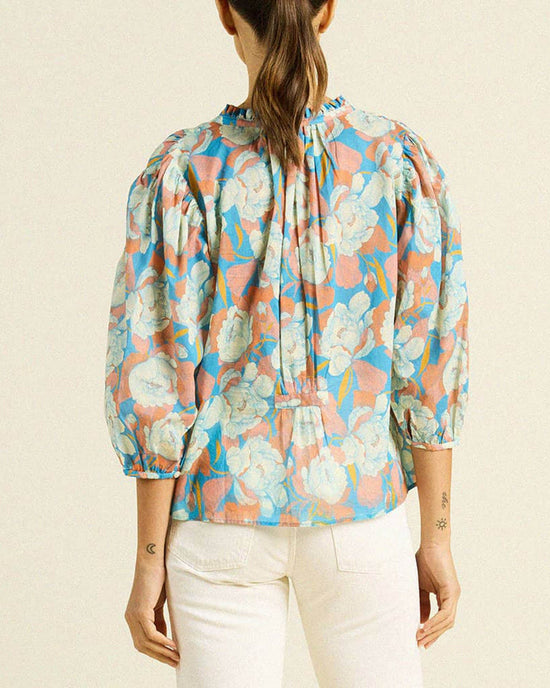 Trovata Birds of Paradis Orly Blouse in Twilight Floral 