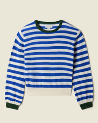 Trovata Birds of Paradis Ryann Sweater in Blue Stripe 