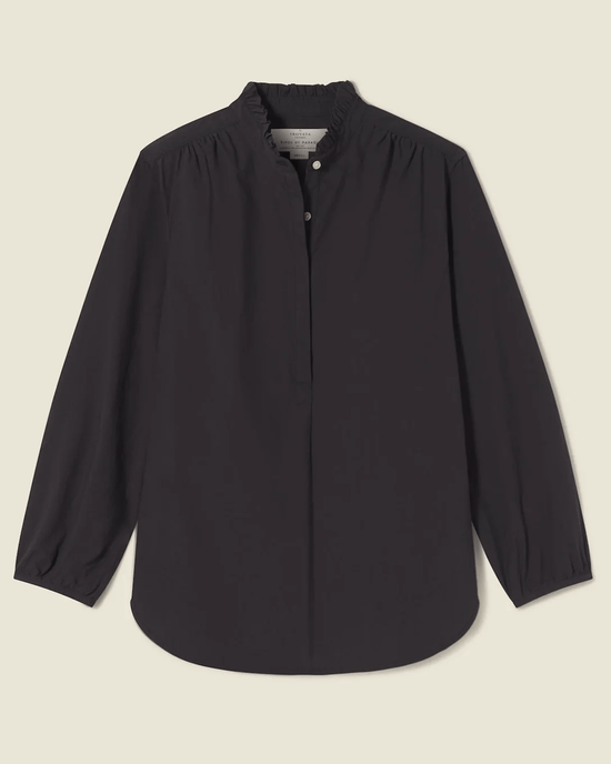 Trovata Birds of Paradis Clothing Sara B Henley Shirt in Black