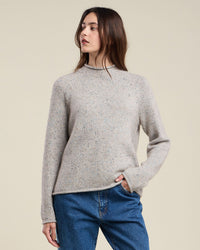 Joelle L/S Sweater in Oatmeal