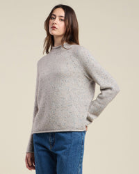 Joelle L/S Sweater in Oatmeal