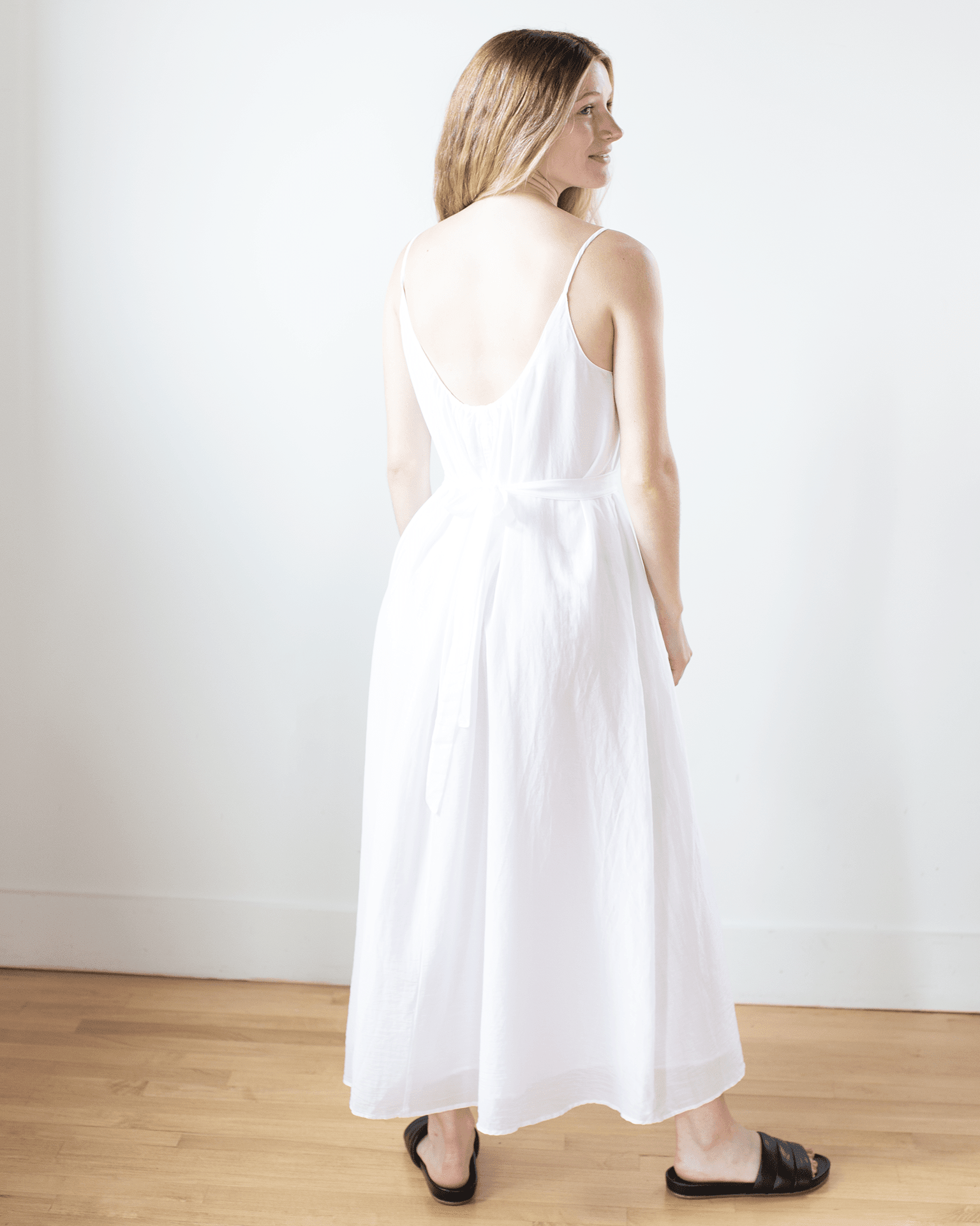 Velvet by Graham & Spencer Avery Long Cami Dress in White - Bliss Boutiques Velvet by Graham & Spencer Avery Long Cami Dress in White - Bliss Boutiques