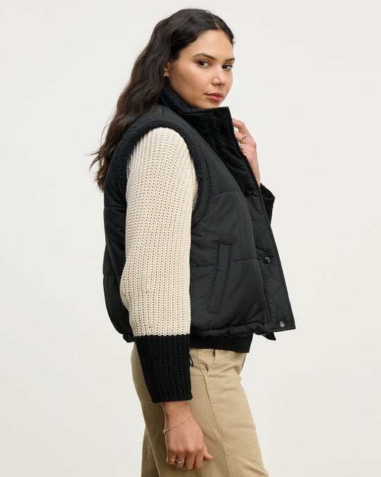 Velvet by Graham & Spencer Cathy Vest in Black 