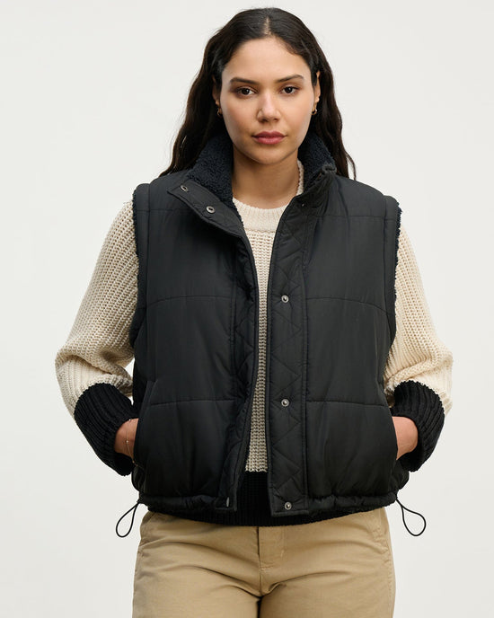 Velvet by Graham & Spencer Cathy Vest in Black 