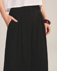 Velvet by Graham & Spencer Danika Straight Leg Pant in Black 3 - Bliss Boutiques