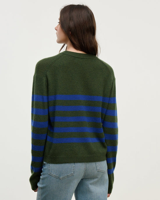 Velvet by Graham & Spencer Diana in Military/Blue 